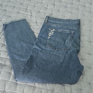 LOFT Dark Blue Ankle Jeans